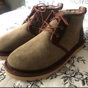 Men’s UGG suede Neumel Ankle boots! Olive green! Size 8!